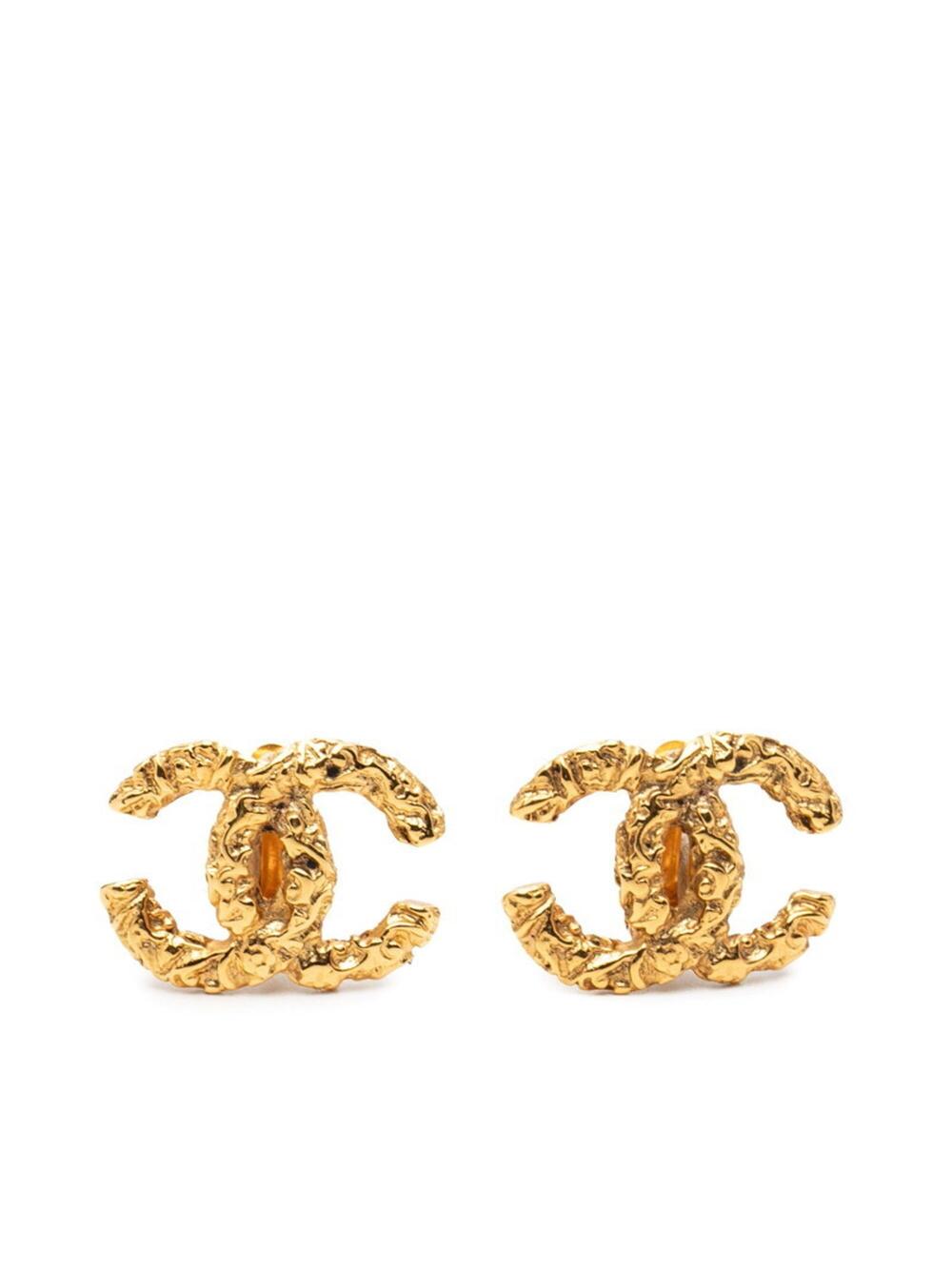 Chanel Cc Logo Clip-On Earrings Metal #276045C11B